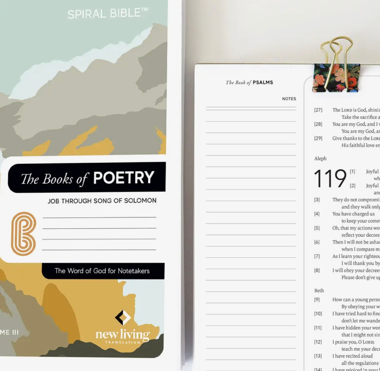 Spiral Bible – The Books of Poetry (Job–Song of Solomon) NLT
