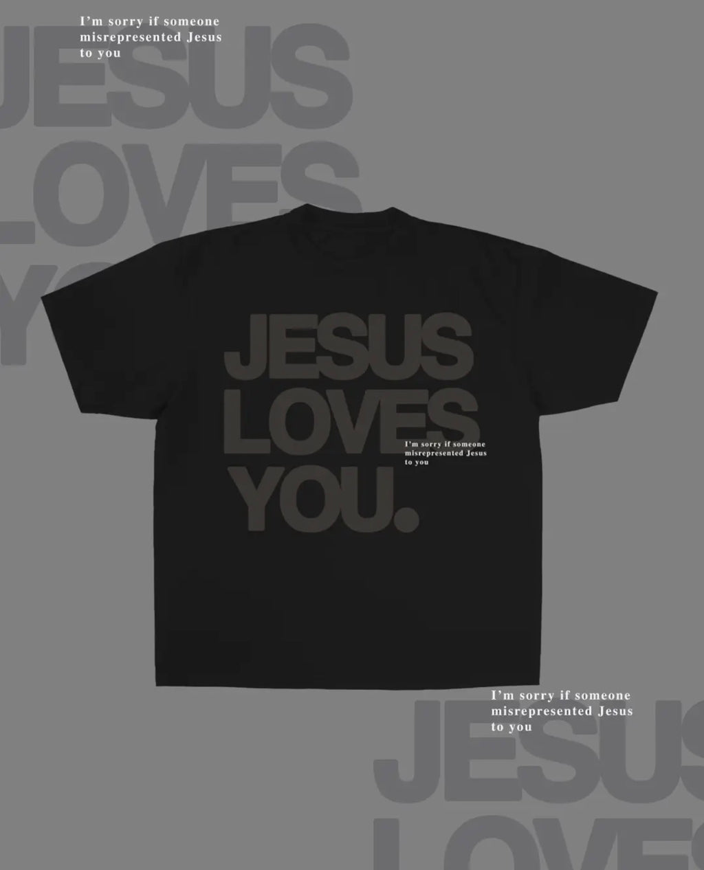 Monochrome “I’m Sorry” Tee￼
