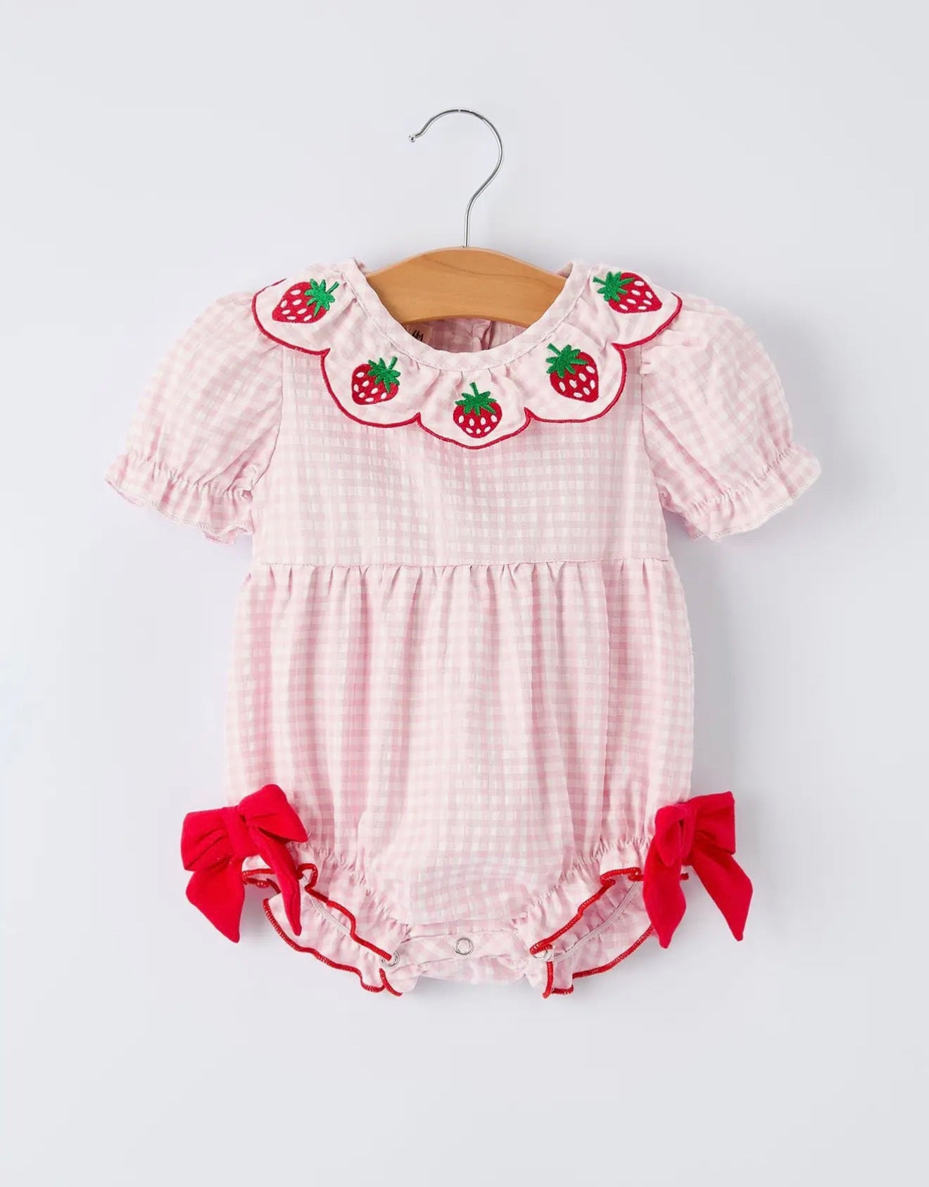Smocked Strawberry Bubble