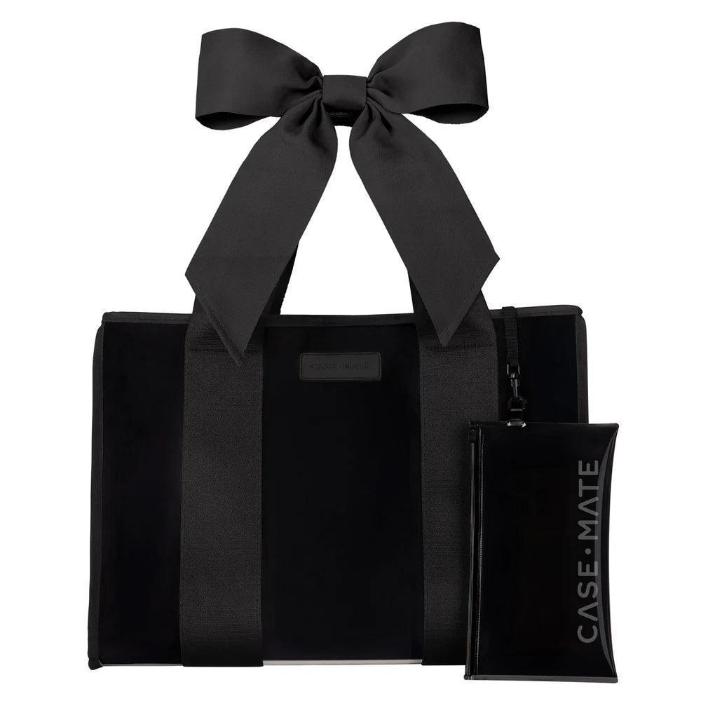 Case-Mate Black Bow Jelly Tote